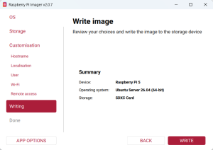 Write the image